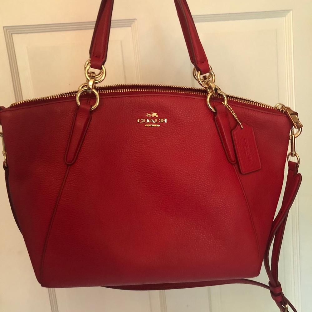 Coach - red- crossbody option